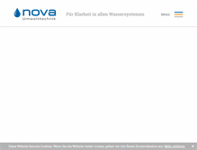 Tablet Screenshot of nova-umwelt.de